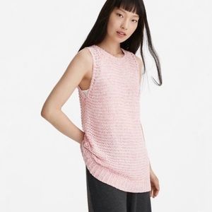 Boho Lou&Grey Pink Crochet knit sleeveless…